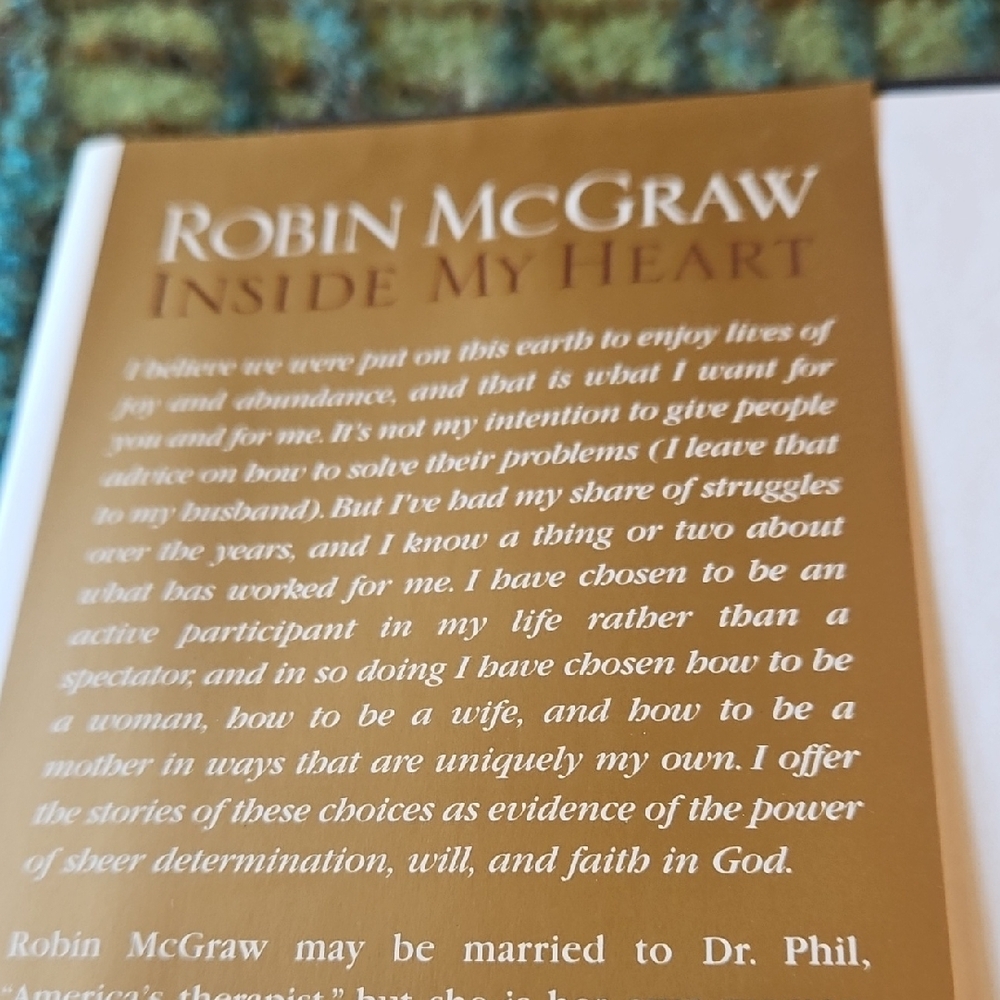 4 For $10 Robin McGraw 'Inside My Heart' Book - Picture 4 of 5